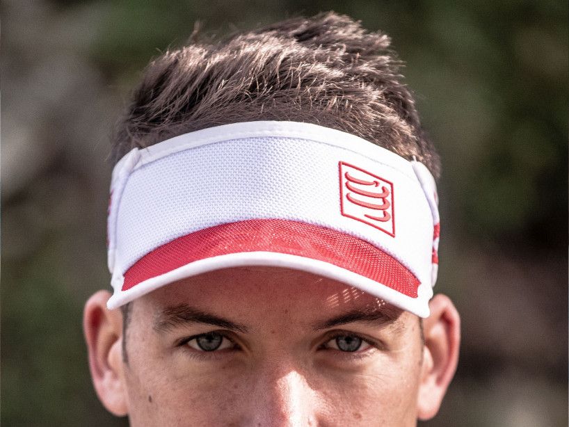 SPIDERWEB ULTRALIGHT VISOR RED/WHITE